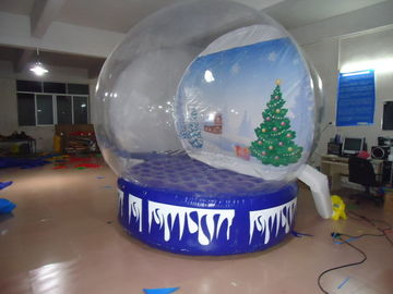 Przezroczyste dmuchane produkty reklamowe Christmas Snow Globe