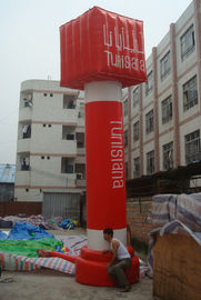 Red / Blue Outdoor Celebration PVC nadmuchiwana kolumna reklamowa na wydarzenie