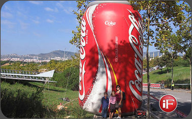 Trwałe dmuchane produkty reklamowe / nadmuchiwana butelka Coca-Coli z PCV