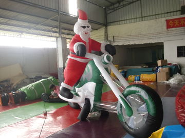 Nadmuchiwane świąteczne dekoracje na świeżym powietrzu / gigantyczny nadmuchiwany Święty Mikołaj