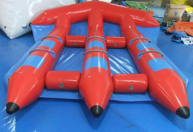 Zabawne czerwone nadmuchiwane zabawki wodne, PVC nadmuchiwaneFlyfish for Water Sport Game