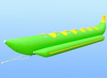 Zielona 0.9mm PVC Dorosła nadmuchiwana ciągniona łódź bananowa z 6 miejscami siedzącymi