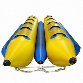 Ognioodporne 12 miejsc nadmuchiwane zabawki łódź podwójna Lane wody Game Tube