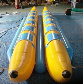 Nadmuchiwane zabawki wodne CE / UL, ciągnięta łódź latająca z 12 miejscami siedzącymi