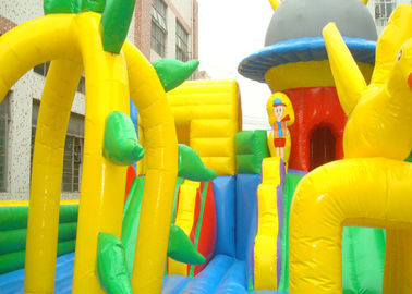 Dostosowany kolorowy nadmuchiwany dmuchany zamek, nadmuchiwany plac zabaw dla dzieci