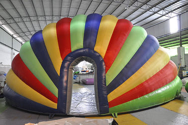 Rainbow nadmuchiwany namiot, kolorowy PVC nadmuchiwany namiot na festiwal