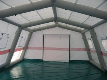 Nadmuchiwany namiot w tradycyjnym białym kolorze, namiot ratunkowy z PVC o wymiarach 0,65 mm