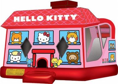 Cute Red nadmuchiwane Bouncer, Hello Kitty Inflatable Bouncer Kid gry