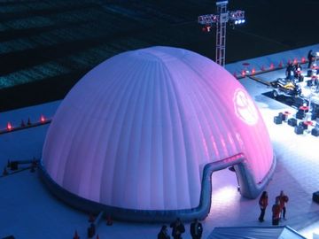 Odporność na promieniowanie UV - namiot opalizujący Dome Party do pokrycia scenicznego 30m