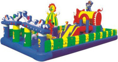 Nadmuchiwane centrum zabaw 1000D Pvc Blow Up Playground Slide