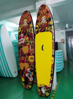 Dwuwarstwowa nadmuchiwana deska SUP Dostosowana deska surfingowa z wiosłami