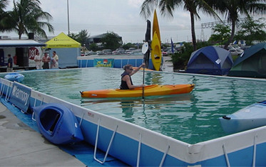 Niestandardowe naziemne baseny z metalową ramą dla dorosłych i dzieci