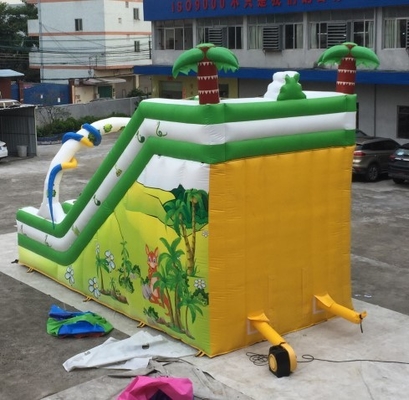 Wodoodporny plac zabaw dla dzieci Wysadzane zjeżdżalnie wodne Motyw zwierzęcy i owocowy
