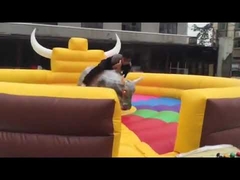 Wild Inflatable Bull Ride Outdoor Jump PVC / TPU  For Kids Party