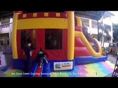 0.55mm Pvc Bouncy Castle Bounce House z fabryką z przesuwkami