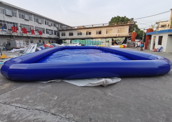 0.9mm PVC klasy handlowej niebieski nadmuchiwany basen gry rozrywkowe