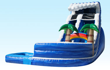 PVC Blue Jungle Monster Dmuchana zjeżdżalnia z basenem o wymiarach 25 x 15 W x 18 H
