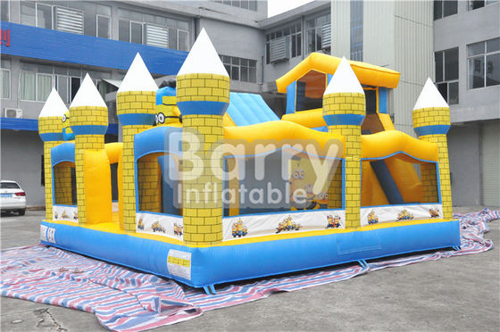 Outdoor Kids  Nadmuchiwany dmuchany zamek ze ślizgawką plandekową 0,55 mm z PCV