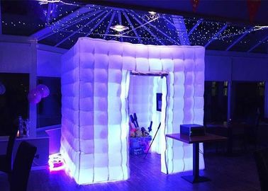 Romantic Inflatable Photo Booth LED Light 2,4m Kolor zmieniony za pomocą dmuchawy
