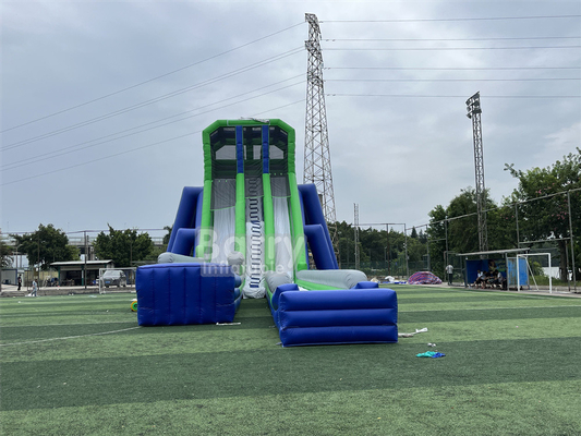 Specjalistyczna zabawa dla dzieci Wysoki 36x14x13m statyp Olbrzymie zjeżdżalnie wodne dla dużych wydarzeń 5km pływający tor przeszkód