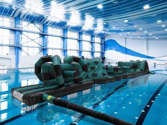 Komercyjny ciepło zamknięte podwójne pasy 15M Whirligig basen pływający Aqua Run