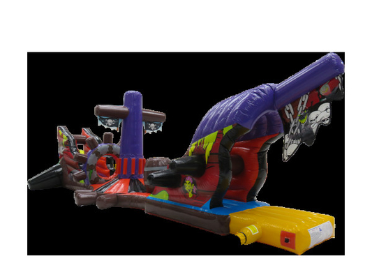 Zindywidualizowany 12,5M Ghost Ship Basen Płynny Blow Up Water Obstacle Course dla basenu
