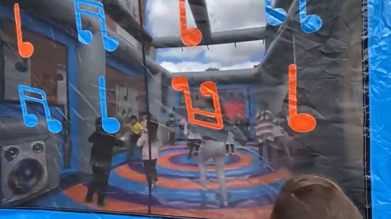 PVC Outdoor Inflatable Boom Box Bounce House Disco Dome Bounce Castle Dla imprezy