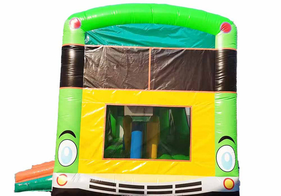 Komercyjny Dorośli Dzieci Pastel Party Szkoła Autobus Odbiór Dom Z Małym Ślizgaczem I Kursem Przeszkód