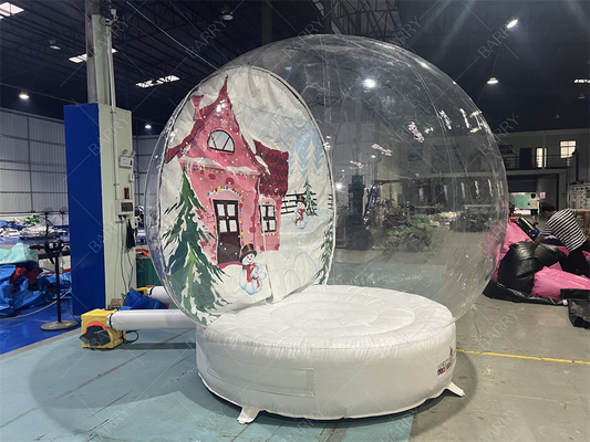 3m Dekoracja klubu nocnego Świąteczny jasny śnieżny globus namiot napełniający dom Mikołaja Santa Grotto Oxford Chirstmas Bubble Tent
