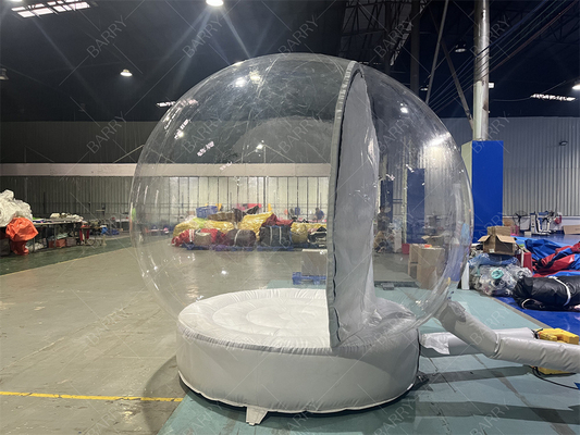 3m Dekoracja klubu nocnego Świąteczny jasny śnieżny globus namiot napełniający dom Mikołaja Santa Grotto Oxford Chirstmas Bubble Tent