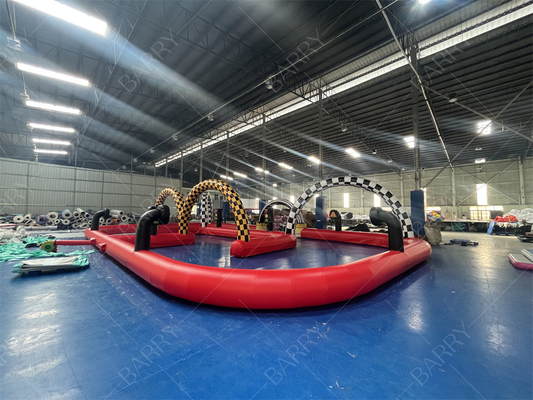Niestandardowy komercyjny pływający tor wyścigowy Go Kart pływający zderzak samochodowy Arena