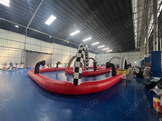Niestandardowy komercyjny pływający tor wyścigowy Go Kart pływający zderzak samochodowy Arena