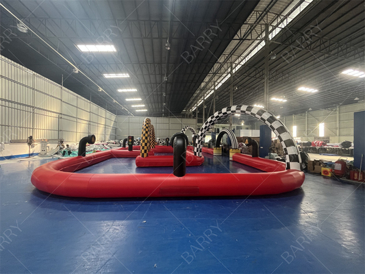 Niestandardowy komercyjny pływający tor wyścigowy Go Kart pływający zderzak samochodowy Arena