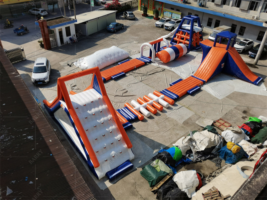 Płynący park wodny na powietrze, dostosowany do potrzeb i wodoodporne