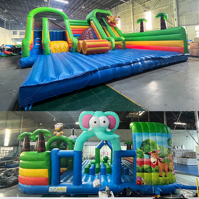 Zabawny szalony jazdę Park rozrywki Gry zwierzęce Bg Wydręczyciel Tor przeszkód Sliding Puffable Park rozrywki