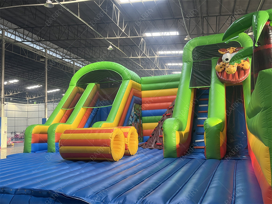 Zabawny szalony jazdę Park rozrywki Gry zwierzęce Bg Wydręczyciel Tor przeszkód Sliding Puffable Park rozrywki