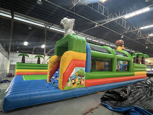 Zabawny szalony jazdę Park rozrywki Gry zwierzęce Bg Wydręczyciel Tor przeszkód Sliding Puffable Park rozrywki