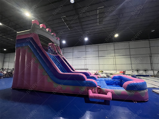 8.4x3.6x6m Custom Jumper Bouncy Kids Pink Princess Nadmuchane suwaky wodne na imprezę