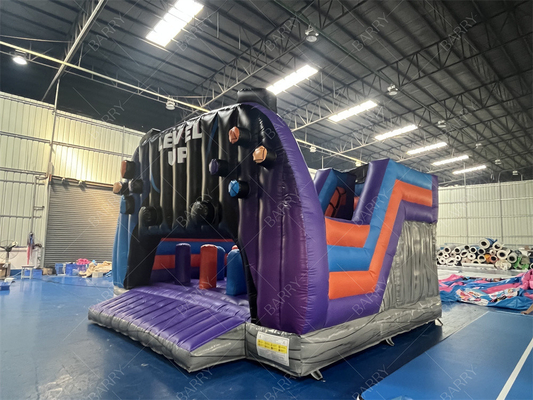 Dostosować wielkość hurtowy poziom do góry puchniawy bouncer Combo Bouncy Castle dla dzieci