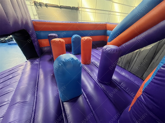 Dostosować wielkość hurtowy poziom do góry puchniawy bouncer Combo Bouncy Castle dla dzieci