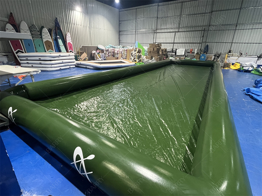 Rodzinny użytek składany Park Wodny Piłka Gry Zielony Nadmuchowy Basen Wodny Do Łodzi Paddle