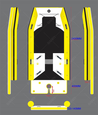 Small Kayak Inflatable PVC Power Sailing Ce Light Weight Katamaran Sailboat Hypalon Inflatable Boat Katamaran
