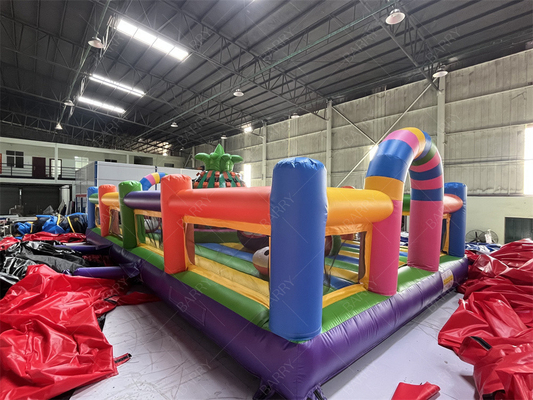 /Wykonane na zamówienie /Szczyt przeszkód /Fruit Inflatable Theme Park With Pineapple Climbing Wall /Na wynajem na imprezę