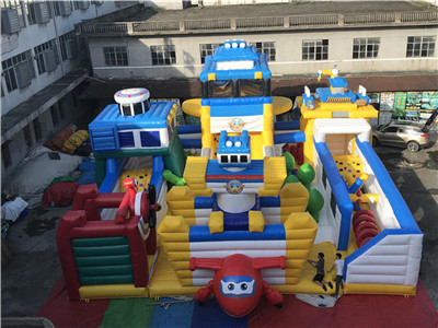 Super Wings Bounce Playground Park rozrywkowy Karykatura Wnętrze Nawierzchnia do zabawy