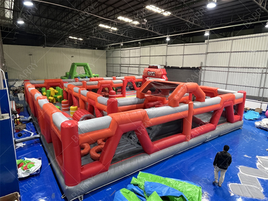 Czerwony Trampolin Park Miasto Zabawy Płynny Park Rozrywkowy Park Rozrywki Wielkie Dorośli Płynne Domy do Sprzedaży dla Dzieci