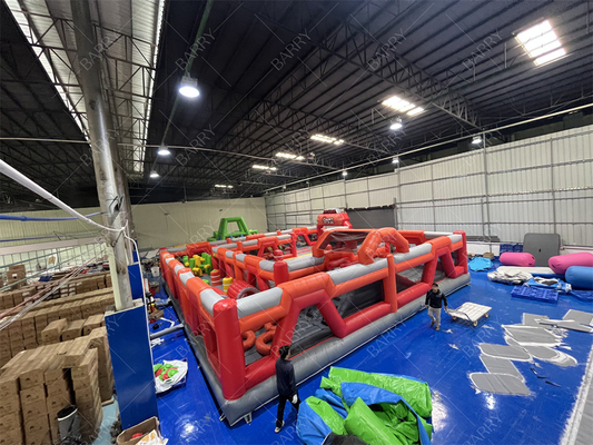 Czerwony Trampolin Park Miasto Zabawy Płynny Park Rozrywkowy Park Rozrywki Wielkie Dorośli Płynne Domy do Sprzedaży dla Dzieci