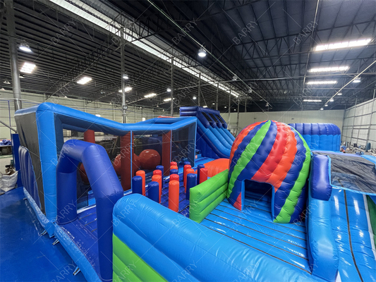 Komercyjny park rozrywki z dużą piłką przeszkody bounce indoor bounce playground disco bounce basketball hoop