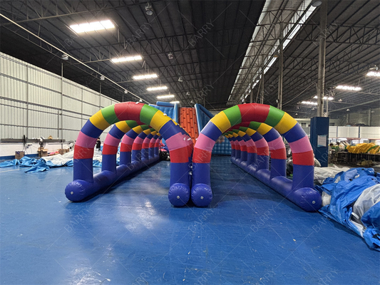 Nadmuchiwany tunel wodny z rozpylaczem 10m na letnie imprezy