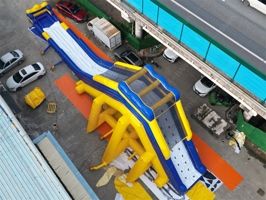 Komercyjny gigantyczny wodny suwak 30x10,6m PVC dla parków rozrywki