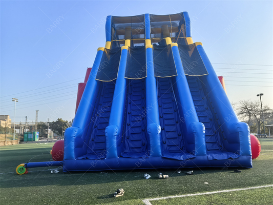 Komercyjna zjeżdżalnia wodna dla dorosłych 65x18x15m, czerwona, niestandardowa, gigantyczna zjeżdżalnia wodna